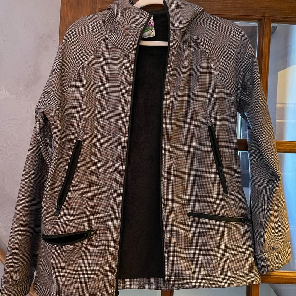 Burton Gray Plaid Jacket